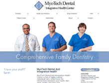 Tablet Screenshot of myotechdental.com